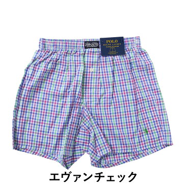 ポロ ラルフローレン トランクス メンズ 下着 前開き パンツ POLO RALPH LAUREN Classic 40's Woven 綿100 おしゃれ チェック ロゴ ワンポイント ブランド プチギフト 誕生日プレゼント 彼氏 父 男性 ギフト 記念日 l104hr