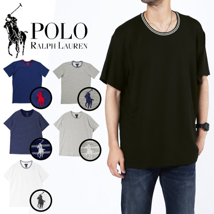 セール★50%OFF！ 【メール便】 ポロ ラルフローレン クルーネック Tシャツ メンズ トップス POLO RALPH LAUREN MINI パジャマ 半袖 ブランド 大きい プチギフト ルームウェア 部屋着 誕生日プレゼント 彼氏 父 男性 ギフト 記念日 送料無料 誕生日 プレゼント