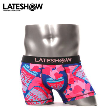 LATESHOW/レイトショー ボクサーパンツ メンズ 下着 LOVEHOLIC ハート オシャレ かわいい 誕生日プレゼント ホワイトデー 彼氏 父 男性 旦那 ギフト