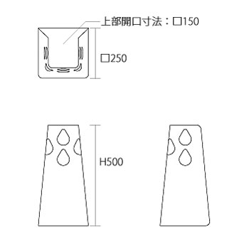 アンブレラスタンド　drop　クールグレー【傘立て かさたて アンブレラスタンド 業務用 室内用 屋内用】