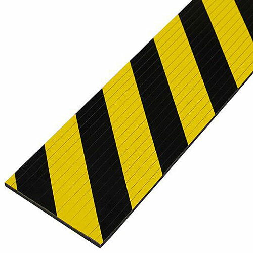 セーフティーフォーム 無反射タイプ(15cm×H100cm)【厚み約8mm 両面テープ付き コーナー保護 クッション 発砲シート 事故防止 注意喚起 屋内用 業務用マット 工場 倉庫 通路 学校 病院 介護施設 ミヅシマ】