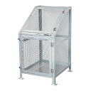 KDB-600N メッシュごみ収集庫60 W66×D76×H112cm 300L サイズ容量約400L 45Lごみ袋約6個 約4世帯【業務用 大型 ゴミ箱 ごみ...
