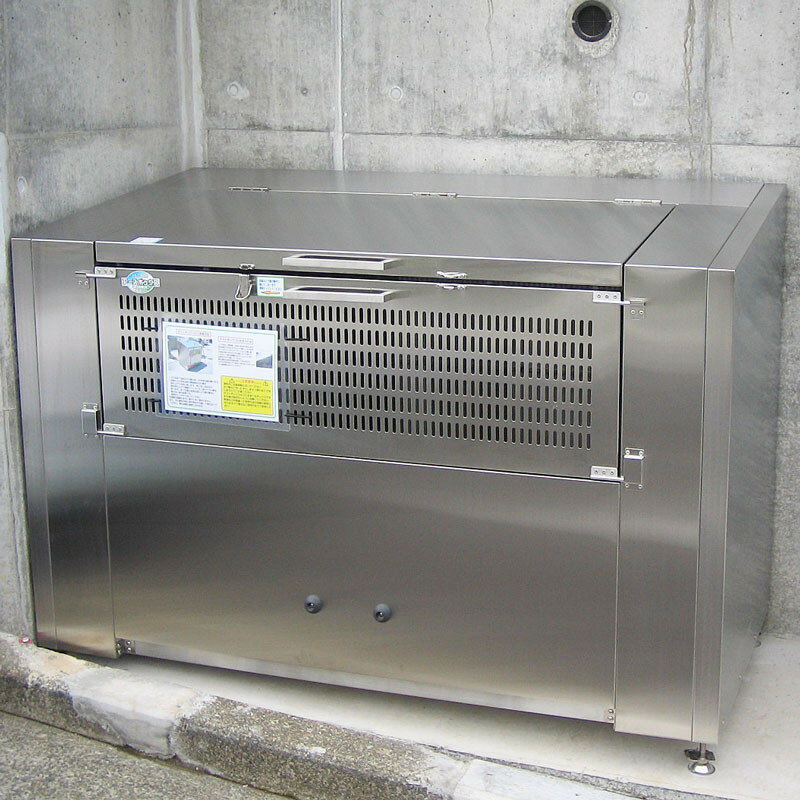 アースボックスEMD-6 完成品 ステンレス製 W150×D70×H100cm 800L 45Lごみ袋×約18個分【業務用大型ゴミ箱 ゴミステーション ダストステ..