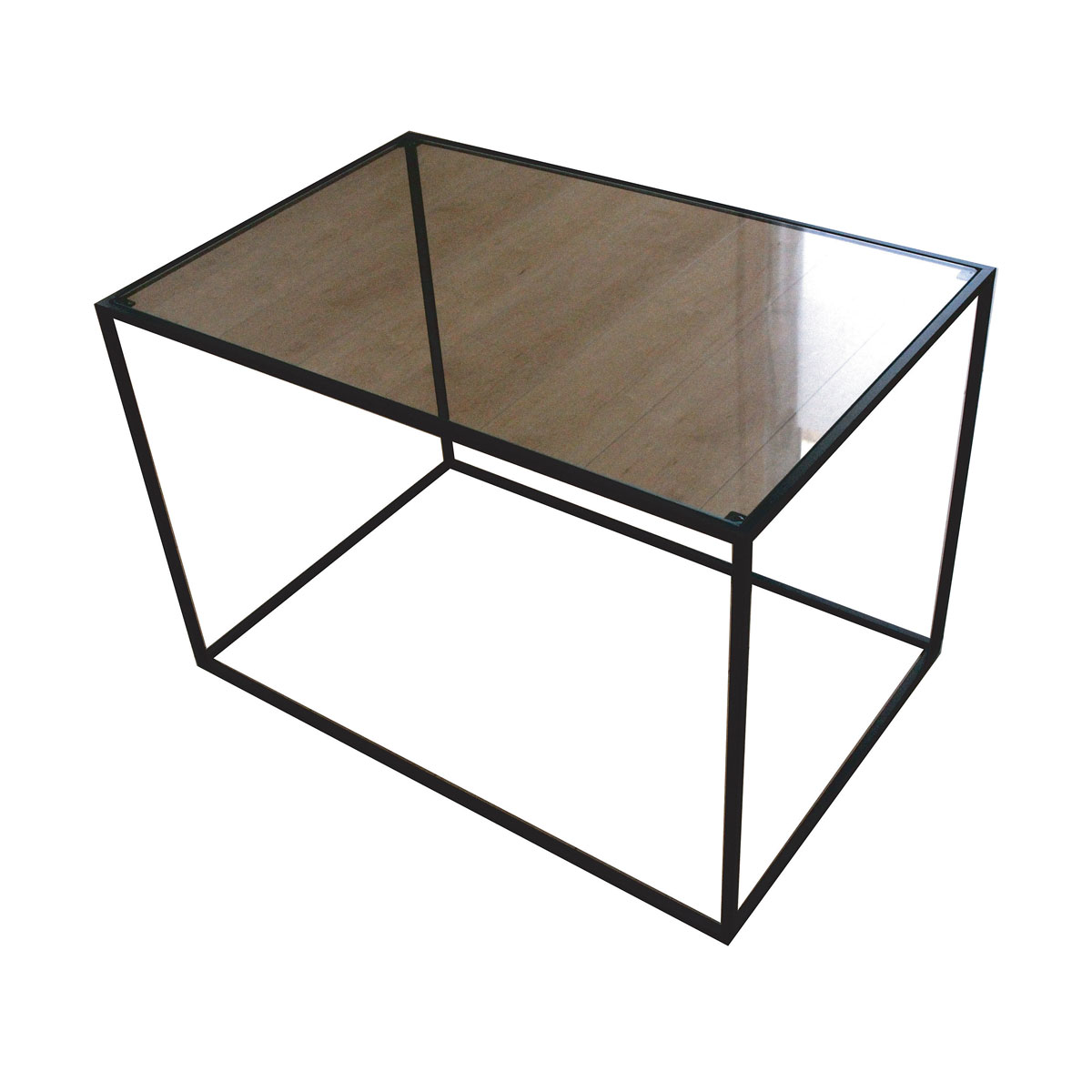 トレイテーブル 600×400 black glass HBG-041 幅60cm×奥行40cm×高さ40cm【強化ガラス トレイ トレイテーブル サイドテーブル 机 室内 屋内 おしゃれ】