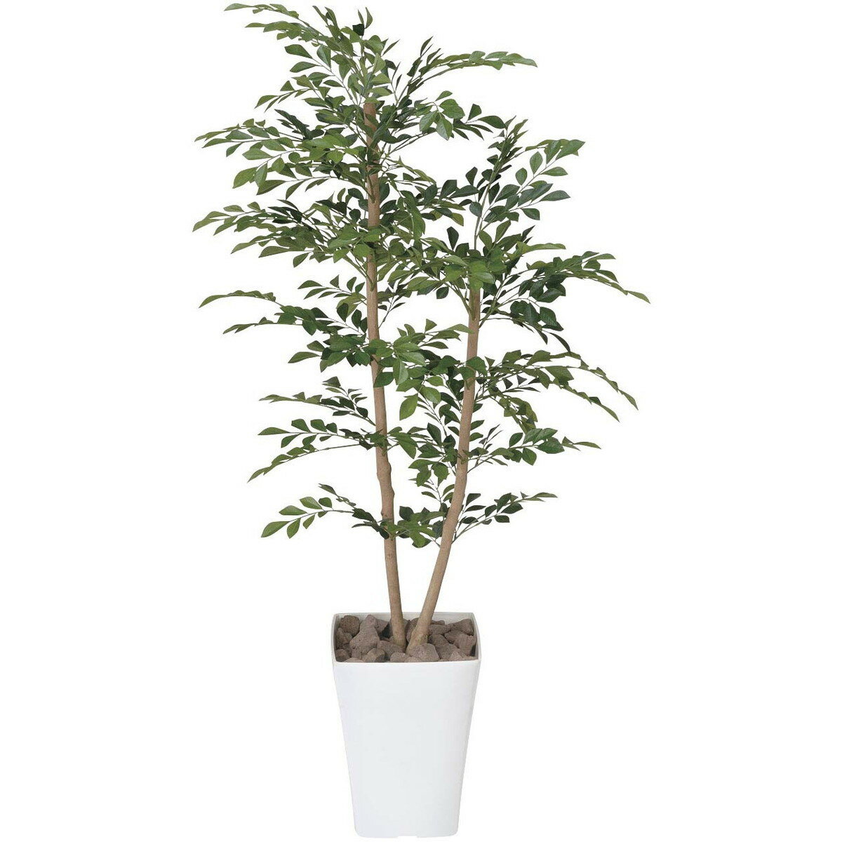 トネリコ1.2 184B200 W55×D50×H120cm【2024年版 人工観葉植物 光の楽園 造花 フェイク リビング 玄関 アートフラワー インテリアグリーン】