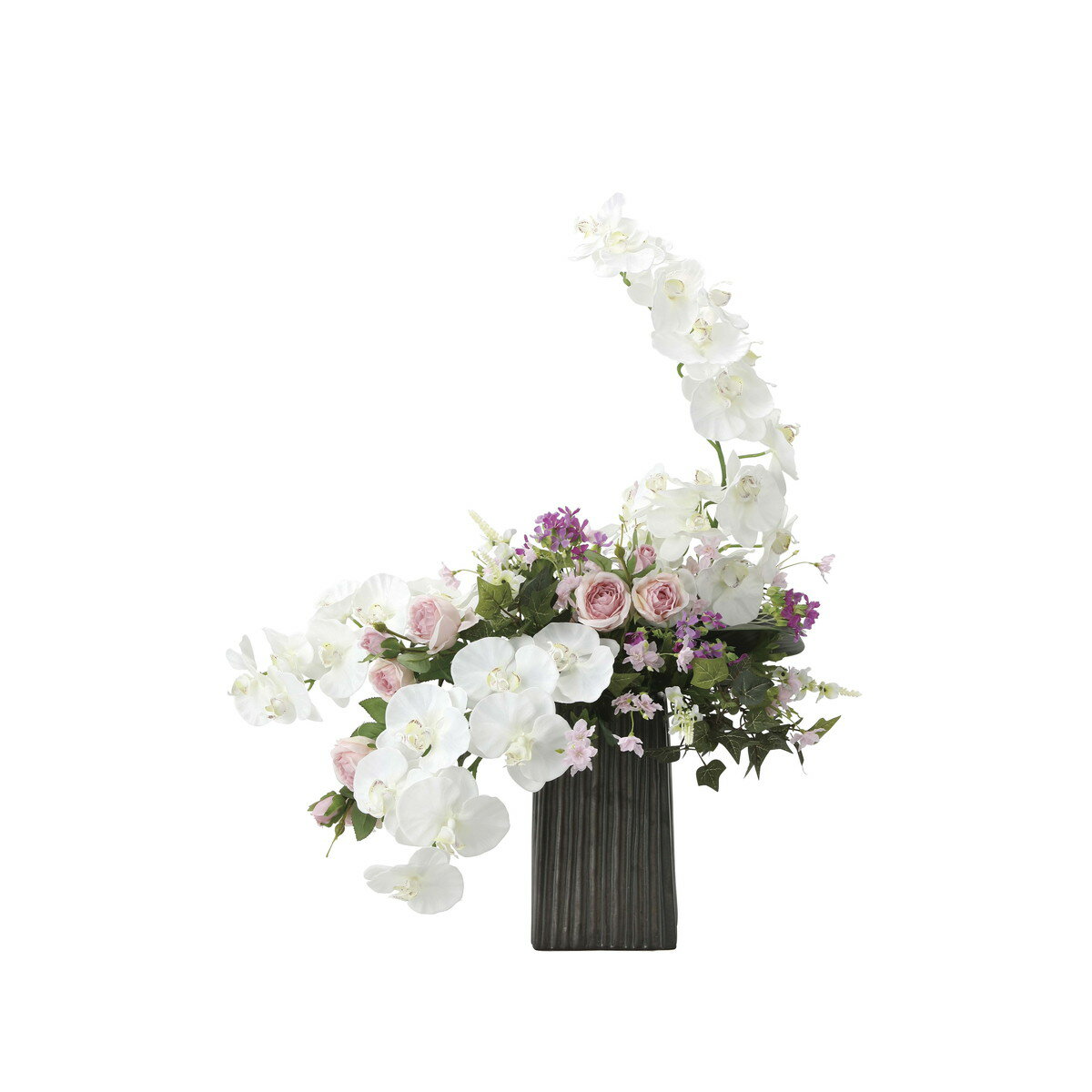 飛鳥 2053A200 W55×D41×H73cm【2024年版 人工観葉植物 光の楽園 造花 フェイク リビング 玄関 アートフラワー インテリアグリーン】