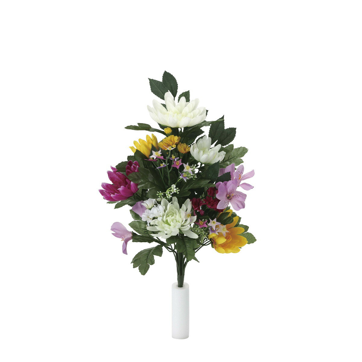 上仏花大2個セット 2088K60 W26×D12×H46cm【2024年版 人工観葉植物 光の楽園 造花 フェイク リビング 玄関 アートフラワー インテリアグリーン】