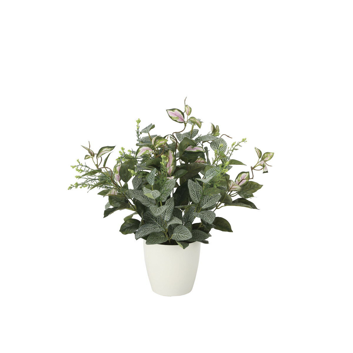 ミックスフィットニア 2101A60 W48×D45×H52cm【2024年版 人工観葉植物 光の楽園 造花 フェイク リビング 玄関 アートフラワー インテリアグリーン】