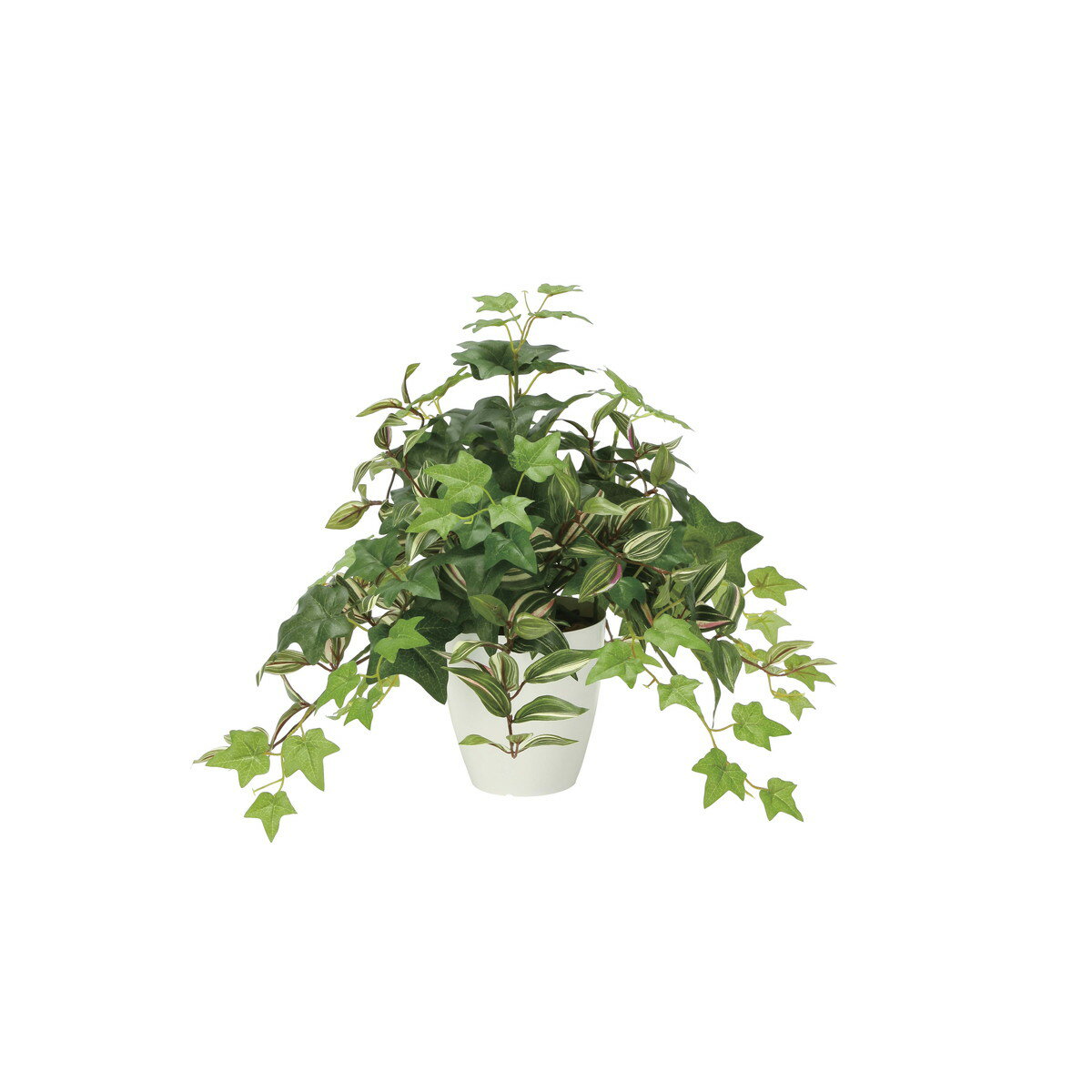 ミックスアイビー 2351A85 W55×D55×H43cm【2024年版 人工観葉植物 光の楽園 造花 フェイク リビング 玄関 アートフラワー インテリアグリーン】