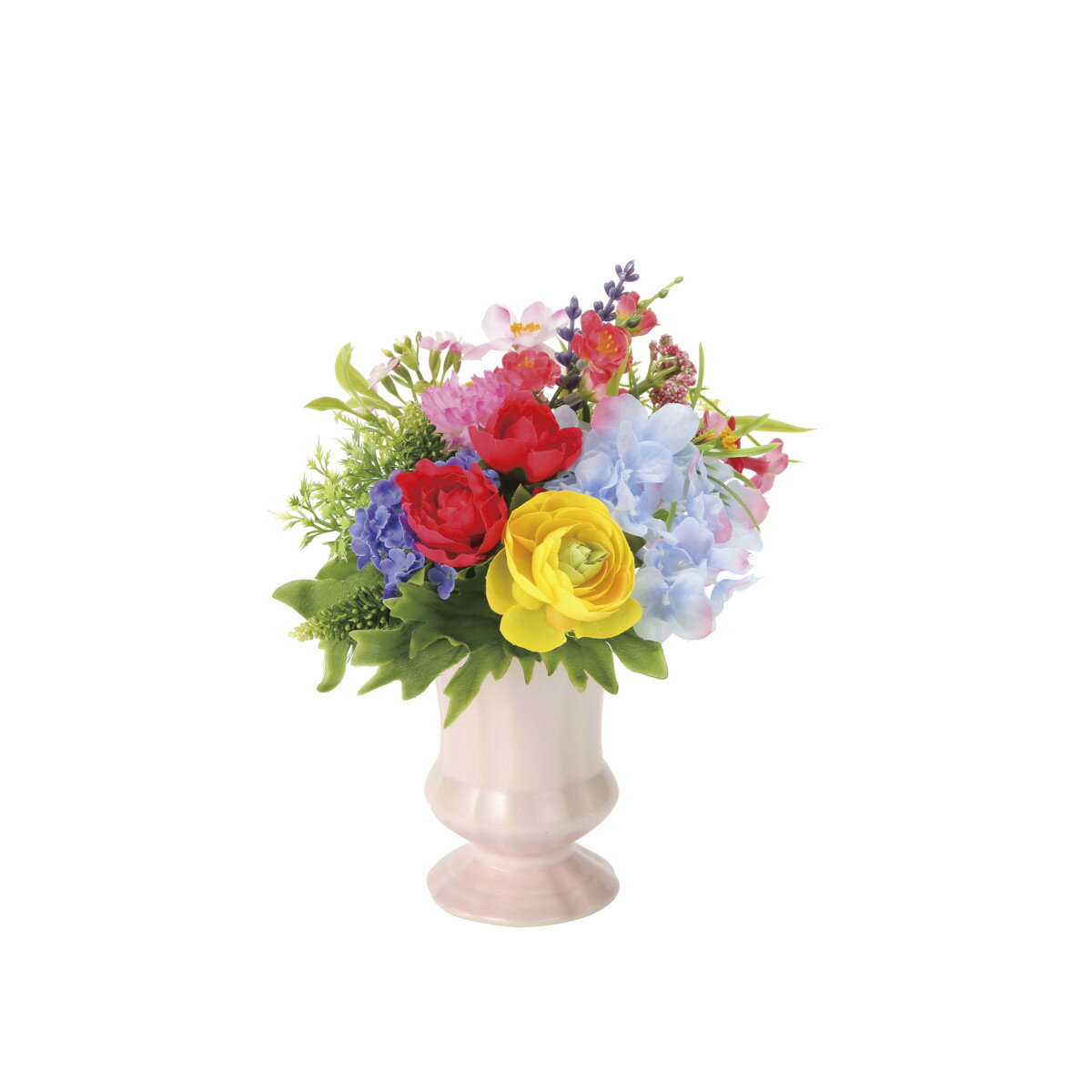 ビタミンローズ 2385A35 W16×D16×H21cm【2024年版 人工観葉植物 光の楽園 造花 フェイク リビング 玄関 アートフラワー インテリアグリーン】