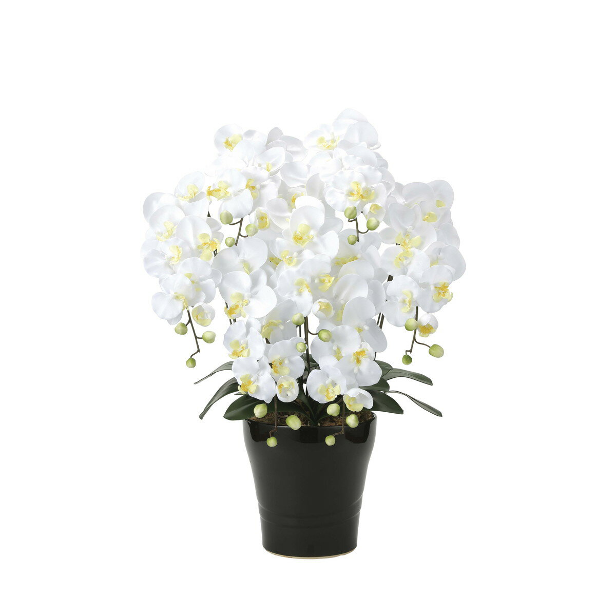 キング胡蝶蘭7本立W 451A200 W60×D48×H76cm【2024年版 人工観葉植物 光の楽園 造花 フェイク リビング 玄関 アートフラワー インテリアグリーン】