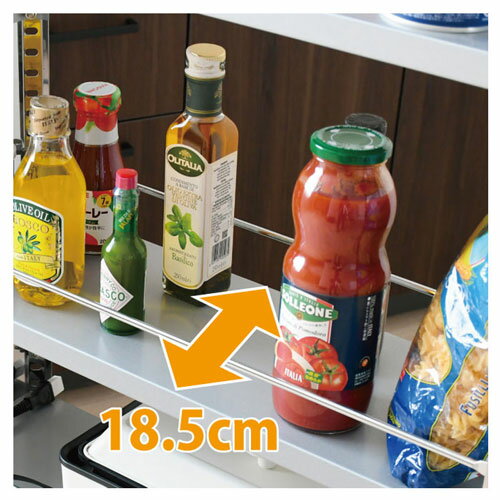 ステンレスすき間収納ワゴン ロータイプ 幅20cm 高さ81cm ■【送料無料 日本製 足立製作所 すきま 隙間 省スペース 有効活用 キッチン収納 スリム キッチンワゴン キャスター付き】