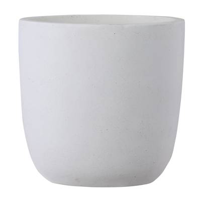 バスク ラウンド 51cm ホワイト 1個セット GA-0351WH 4573276829386【ガーデン プランター ポット 鉢 おしゃれ 庭 店舗 園芸 インテリア エクステリア グリーンポット】