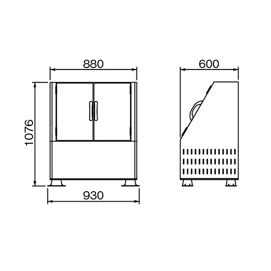 �᥿������ȥܥå��� GA400 W88��D60��H107.6cm 400L 45L��������8�� ��5���ӡڥ��ߥ��ơ������ ���� ������ ���ѡ��� �ޥ󥷥�� Į��� ������ ���饹 ǭ ���������ޥ���