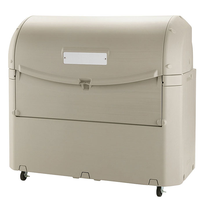 【法人宛専用】ワイドペールST1000 標準キャスター(7.5cm)付き 147.5×75×136cm 1000L 45Lごみ袋×約22個 約14世帯【配送先名に会社名や店舗名必須・個人名のみ不可 リッチェル 業務用ゴミ箱 ゴミステーション 屋外 アパート マンション 町内会 自治会 カラス 猫】