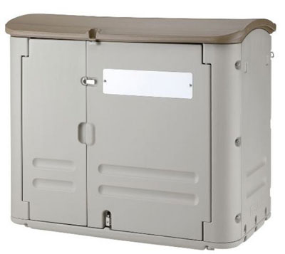 【法人宛専用】ワイドストレージ600キャスターなし 125×68×H105cm 600L 45Lごみ袋×約13個 約8世帯【配送先名に会社名や店舗名必須・個人名のみ不可 リッチェル 業務用大型ゴミ箱 ゴミステーション 屋外 アパート マンション 町内会 自治会 カラス 猫 ストッカー】