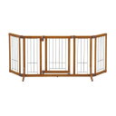 【個人宛配送可】ペット用 木製おくだけドア付ゲート M 105×51×H60.5cm【超小型犬 小型犬 体重目安8kg以下 犬 ペット サークル 木製 リッチェ...