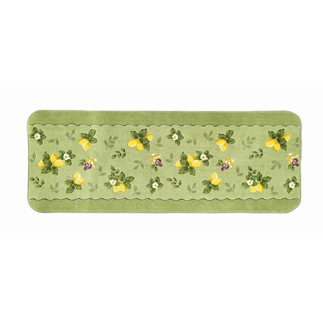 キッチンマット 45×120cm プロヴァンスシエル（グリーン）【日本製 台所 フローリング 汚れ防止 汚れを防ぐ】