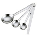 Kai Kitchen ステンレス 計量スプーンセット(すりきりヘラ付き) DH-8121【計量スプーンセット(薄型ヘラ付き)】