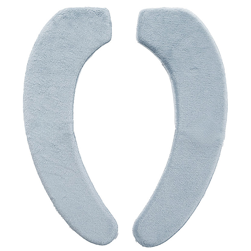 コクーン 便座クッション ブルー【貼る 便座カバー 洗える トイレ 厚手 吸着 節電 冷え防止】