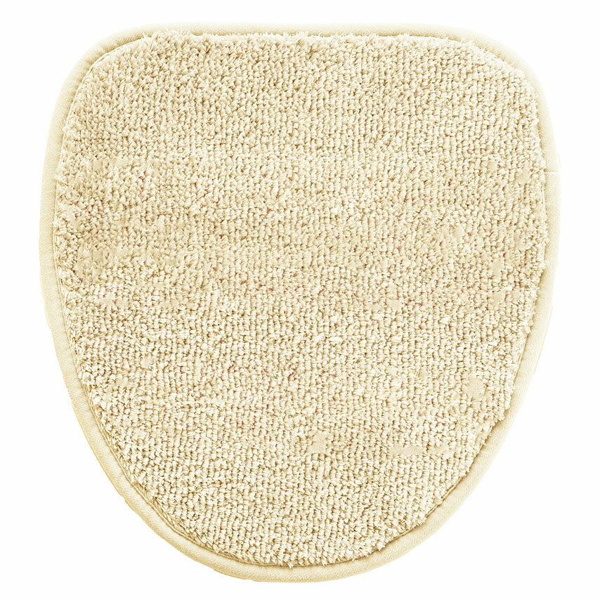 コクーン デコフタシート ベージュ【貼る ふたカバー 洗える トイレ 吸着シート 洗濯OK】