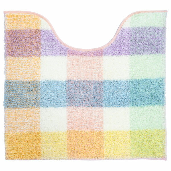 パレット トイレマット ミドルサイズ 60×55cm ピンク【トイレ マット トイレ用マット かわいい 色とり..