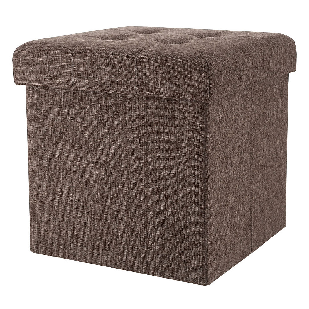 テーブルにもなる収納スツール チャコール FB-TPD03【1台3役で大活躍！テーブルにもなる収納スツール】