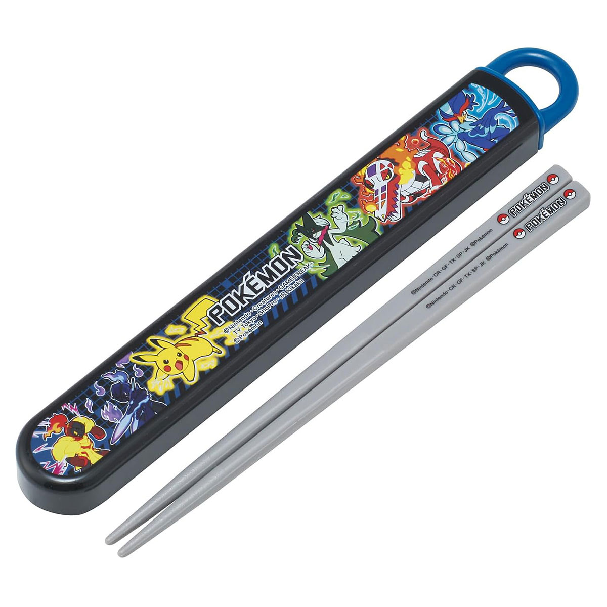 抗菌 食洗機対応スライド箸＆箸箱セット ポケモン ABS2AMAG【お弁当用 箸 食洗機OK 小学校 低学年 年長】