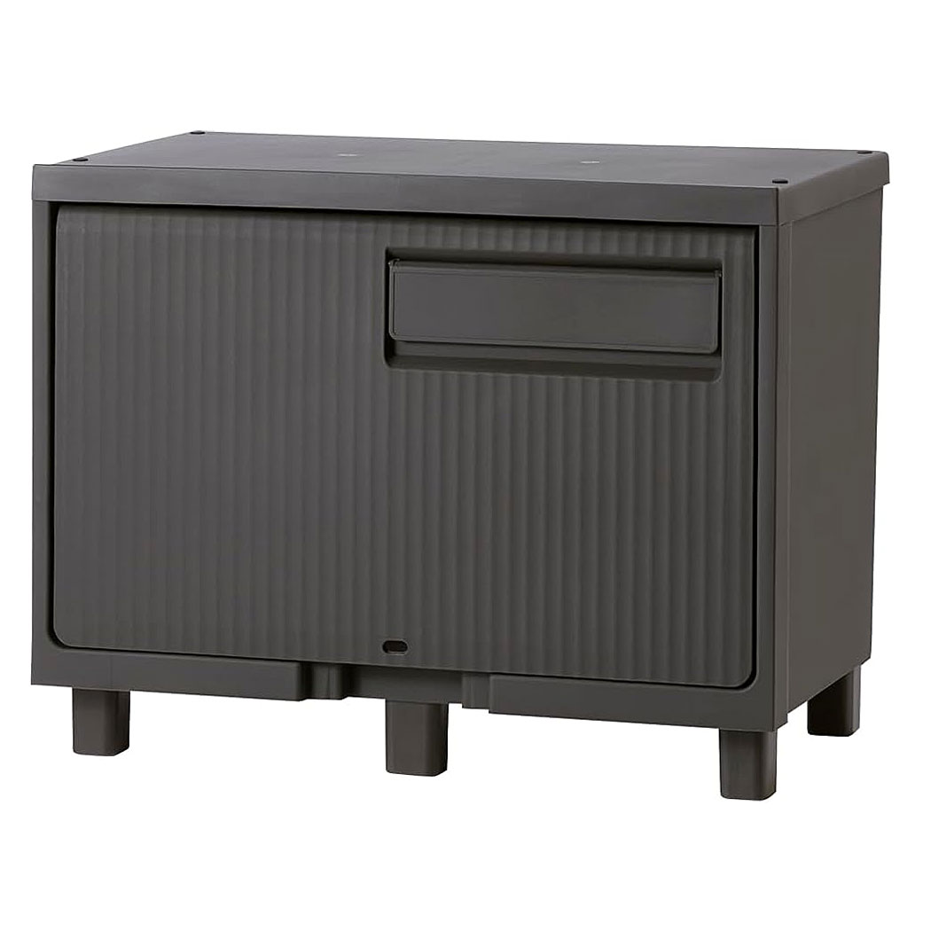 積み重ねても受け取れる宅配ボックス ダークグレー【スタッキング 屋外 宅配BOX メール便対応 戸建て】