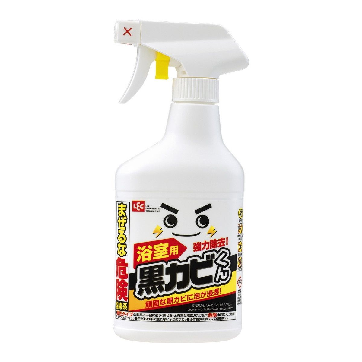 激落ち 黒カビくん 浴室用 強力 カビとり 漂白 泡スプレー 400ml レック 4903320041707 tw