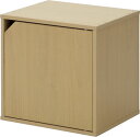 キューブボックス CUBE BOX 扉付 ナチュラル ( 収納ボックス ディスプレイラック 棚 )【自由な収納が楽しめるキューブボックス】