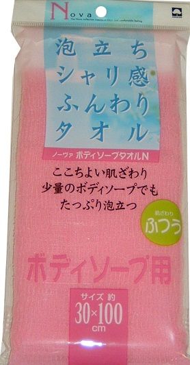 ボディタオル ふつう ノーヴァ ボディソープタオルN ピンク