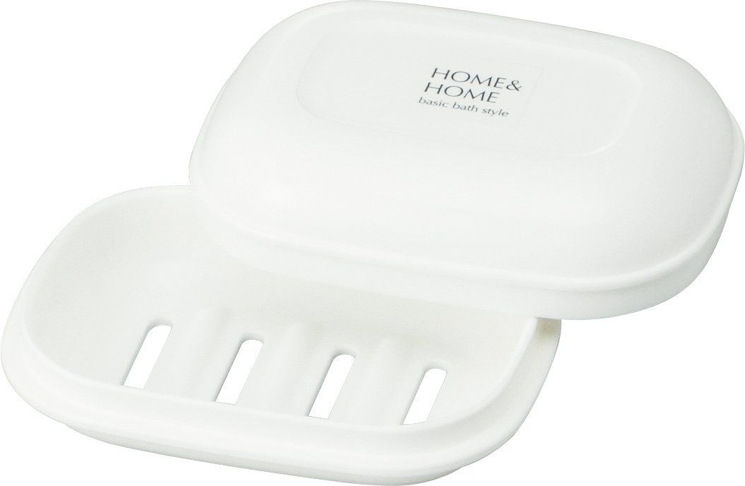 【まとめ買い5セット】石鹸ケース HOME&HOME 防カビ加工 石けん箱 ホワイト リス 4971881139713 tw