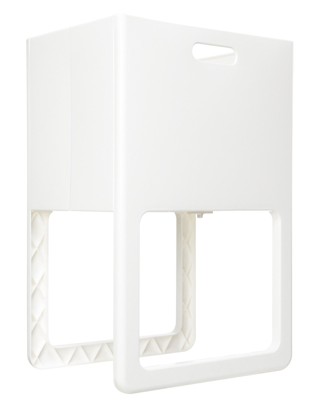 ACOT（アコット） 折りたたみ＆脚付バスケット ホワイト I-541【コンパクト カバン 一時置き ちょい置き 喫茶店 省スペース】