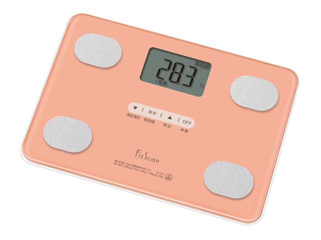 体組成計 フィットスキャン FS102PK 体重計 【デジタル表示で見やすい体重計 】