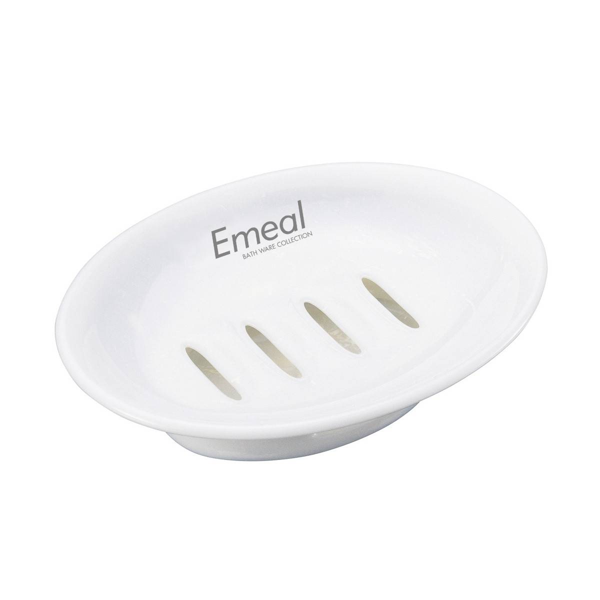 【まとめ買い2セット】Emeal エミール 石けん皿 ホワイト アスベル 4974908531286 tw