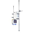 つっぱり式 ベランダ用 ステンレス物干し台 スタンドポール DSL-30【【積水】ベランダや軒先の積水竿受けスタンド】(3)