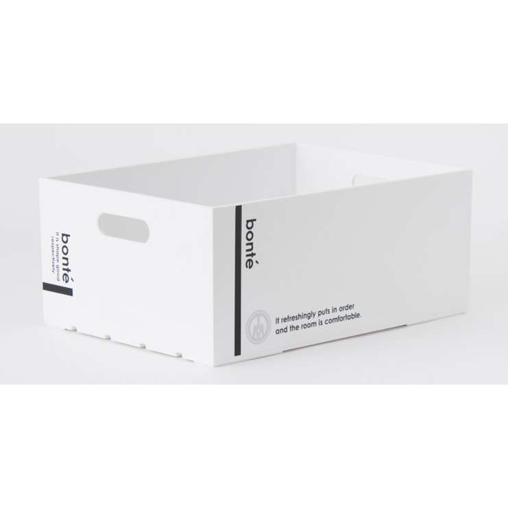 ボンテ コンテナ 1014 ホワイト【書類 キャンプ用品 DIY キッチン収納 重なる A4 衣類】