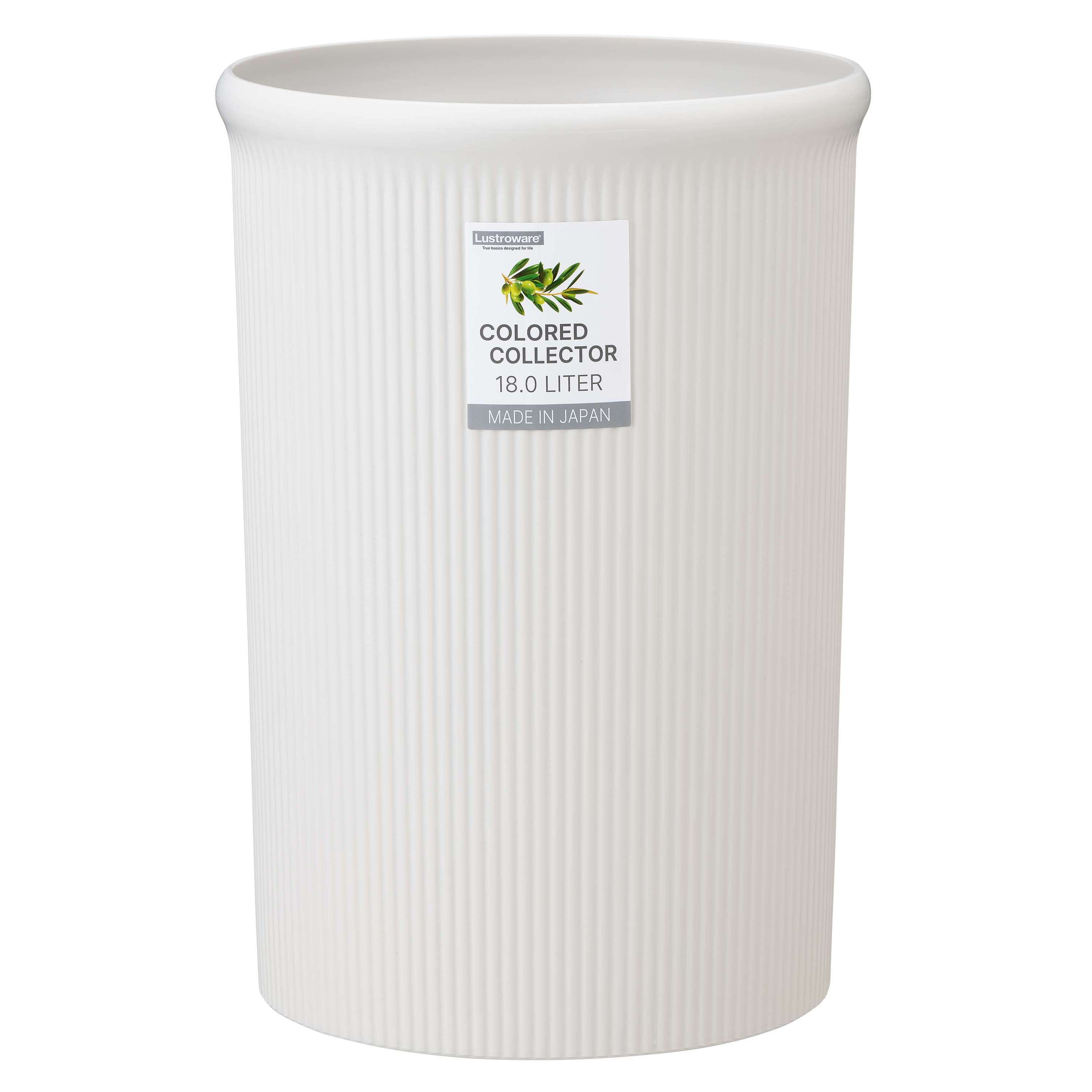 カラードコレクター L ホワイト L-1062 TP【ダストボックス くずかご ゴミ箱 ゴミ入れ 丸型 リビング】