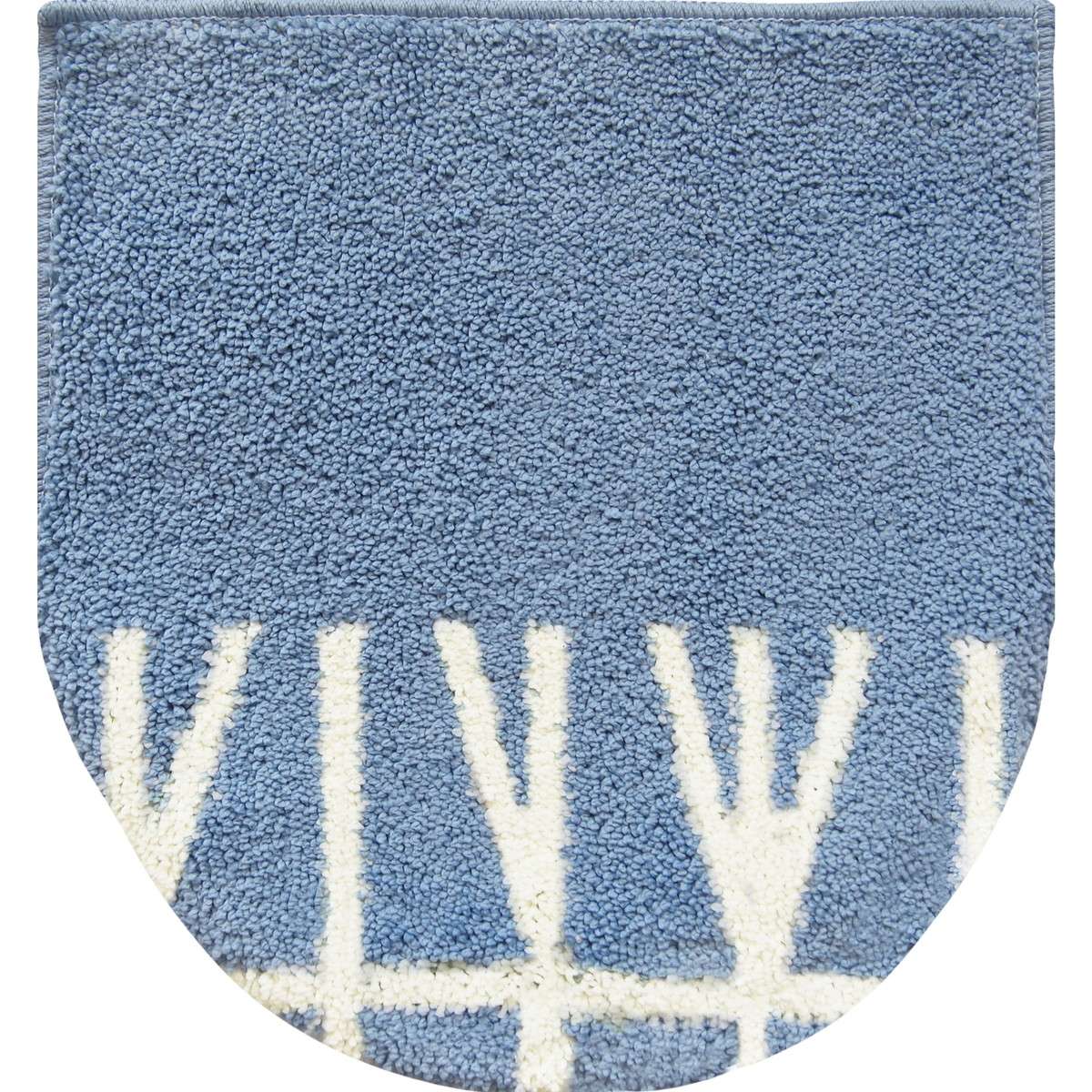 ナチュラル 兼用 フタカバー ブランチブルー【トイレ フタカバー 貼る 粘着 シート 洗濯機OK 蓋カバー】