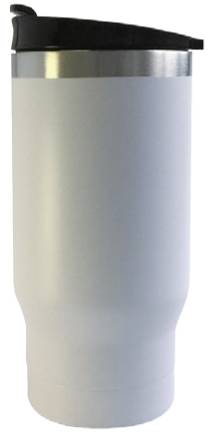 スタイルモア カーマグ 500ml ホワイト F-2701【マグカップ 保温 保冷 真空断熱 車 ドリンクホルダー】