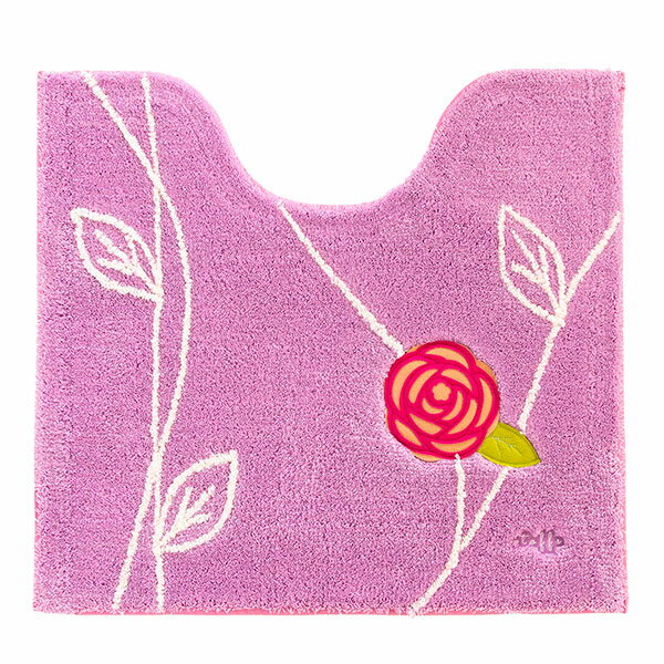 エトフトリア トイレマット 60×55cm パープル【北欧風デザインのトイレタリー「エトフトリア」】