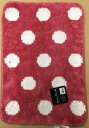 HAPPY MAT ファンシードット 45×65cm ピンク【湯上りハッピーバスマット】(3)