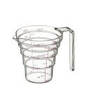 【まとめ買い3セット】段ー 計量カップ 200ml クリア 2697 山崎実業 4903208026970 tw