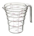 段ー 計量カップ 500ml クリア 2698【毎日使うものだからこそ、便利で使いやすいもので】