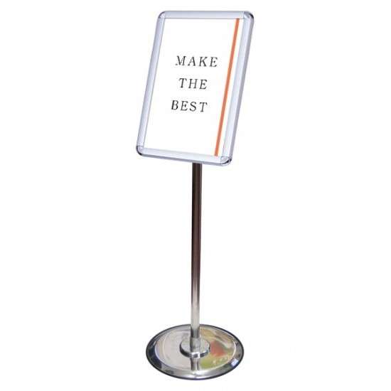 フリーアングルパネルスタンド90 A4 FAPAS90-A4【縦置きの場合W300×D300×H1037mm ポスターは360度回転可能 角度調整可能 角度変更...