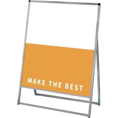 バリウススタンド看板 アルミ複合板タイプ 900×1200片面 VASKAP-900X1200K【W936×D490×H1375mm 片面 ポスタースタンド 屋外対応 常磐精工】