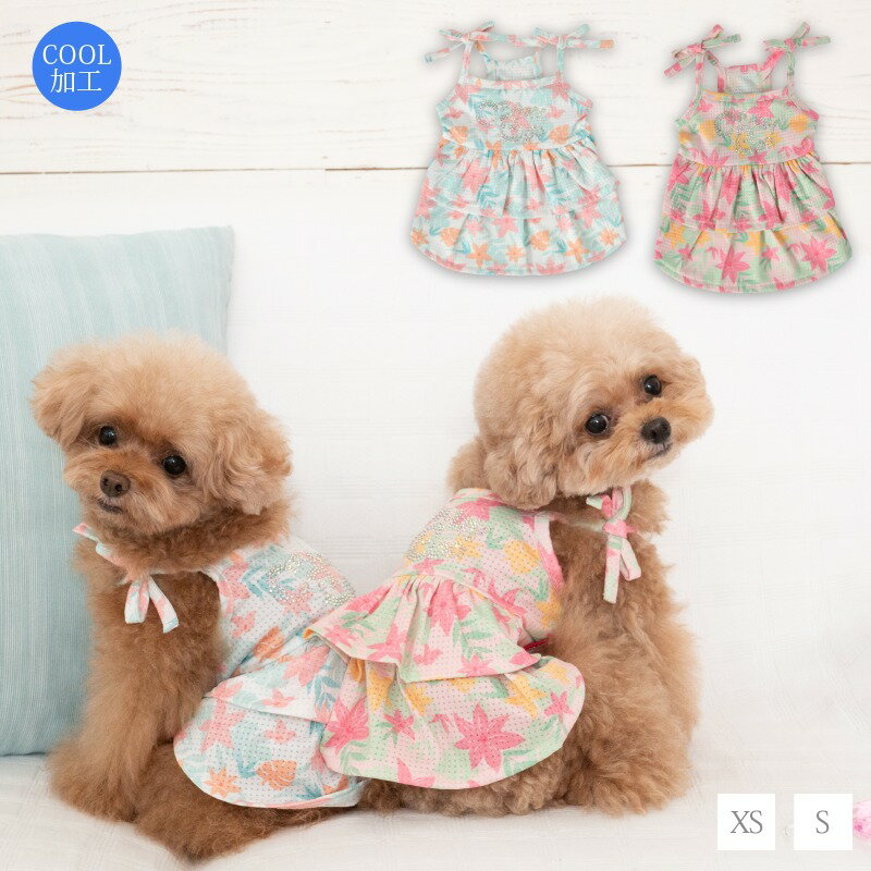 南国メッシュキャミソール XS/S CRAZYBOO -クレイジーブー- 犬服 ドッグウェア トイプードル チワワ ポメラニアン CB23SSのサムネイル