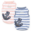 CRAZYBOO / クレイジーブーマリンボーダータンクトップXS / M / L / XL / XXL / DMサイズ犬の服 / 犬服 / ドッグウェア