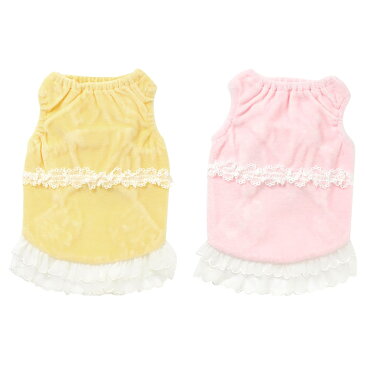 CRAZYBOO Baby(クレイジーブー ベビー)レースフリルタンクトップ2XS / XS / S / Mサイズ犬服 / 犬の服/ ドッグウェア